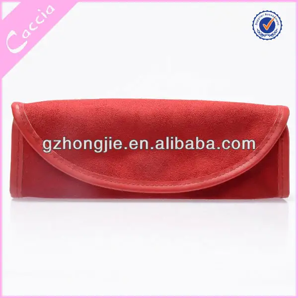 4 compartimiento Rojo Plegable bolso lindo bolsa de cosméticos de maquillaje de color rojo