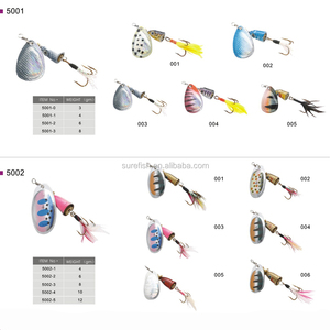 Nueva aparejos de pesca señuelo falda cebo metal spinner cebo - Product Image 2
