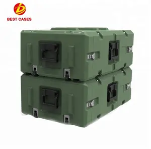 Custodia per Rack antiurto 4U da 19 pollici custodia rigida in plastica antiurto per montaggio su rack di volo