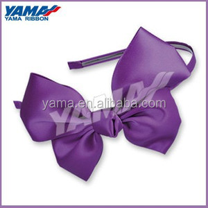 Venta al por mayor venta caliente de moda púrpura elástico de la cinta <span class=keywords><strong>arquea</strong></span> venda del pelo - Product Image 1