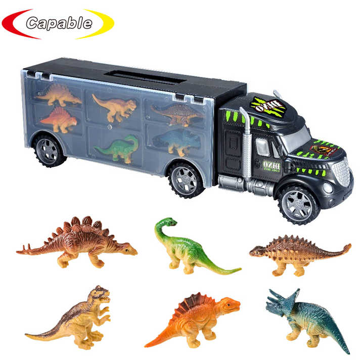 Camion Transporteur de Voitures avec Dinosaure, Dinosaure Jouet