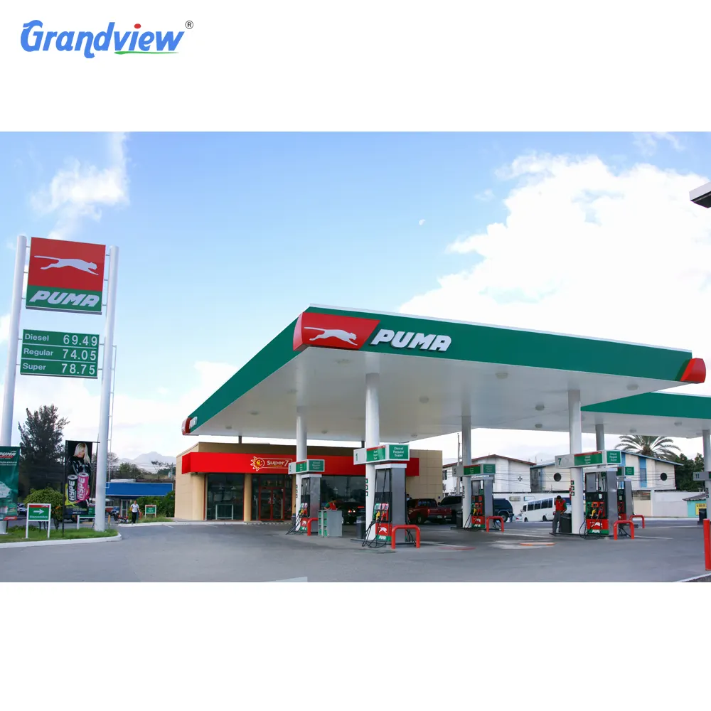 Grandview illuminato a led in piedi pilone distributore di benzina pompa di benzina