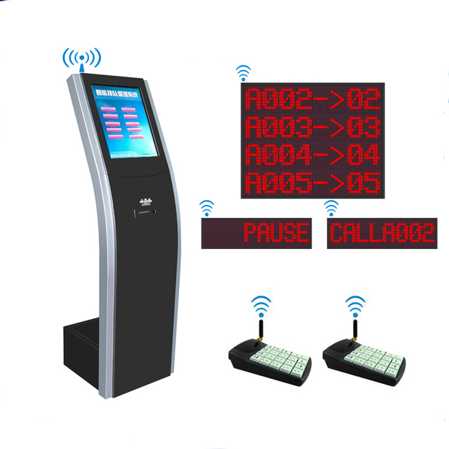 Self-service Ticket Dispenser Kiosk Machine Bank Automatic Queue System