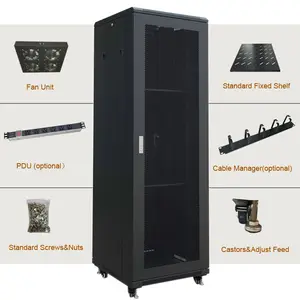 42u Server Rack 19'' 42u Outdoor Data Cabinet Server Rack With Fan