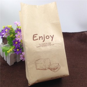 Personalizado impreso de papel kraft bolsas de pan tostado con ventana de visualización - Product Image 1