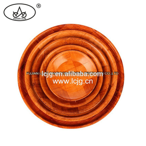 Alto rendimiento ecológico alimentos madera placa redonda al por mayor - Product Image 6