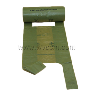 Camiseta estilo biodegradables compostables perro al por mayor bolsa de residuos bolsas de caca de perro - Product Image 4