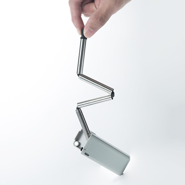 Paja plegable-gris