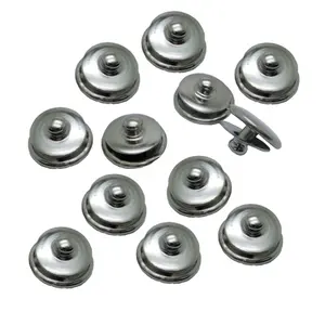 nickle plated 3.9mm male ECG snap button connector 2 parts ecg snap snap and stud