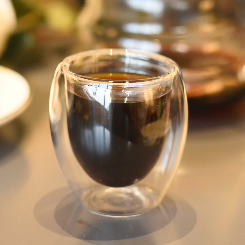 Glass Coffee Cup Heat Resistant Double Wall Glass Cappuccino Latte Cup Mug Handmade Double Wall