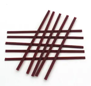 1 2 3 double holes plastic pp coffee stirring sticks double hole brown color coffee stir stick