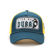 Fabricante de Guangzhou, Venta al por Mayor de Gorras de Béisbol con Bordado 3D, Gorra Trucker Personalizable de 5 Paneles con Malla para Sublimación de Logotipos