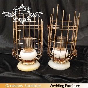 Gül tasarım Premium ambalaj ile zarif altın demir kuş kafesi düğün masa Centerpiece dekor - Product Image 6
