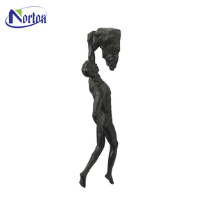 Statue murale décorative 3D en bronze européen moulé sous pression, motif homme grimpeur en cuivre, pour intérieur, vente en gros personnalisée - Product Image 2
