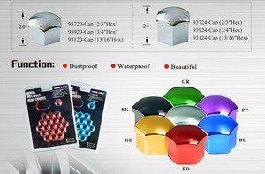 17mm 19mm 21mm हेक्स प्लास्टिक बोल्ट और अखरोट कैप कवर - Product Image 5