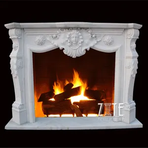 Decorative Fireplace Mantel Classic Design Elegant Fireplace Decoration Stone Stove Mantel