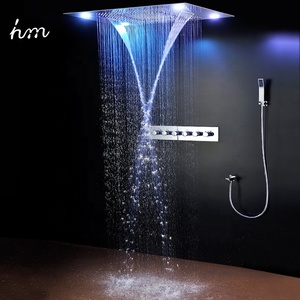 Robinets thermostatiques montés au <span class=keywords><strong>plafond</strong></span>, salle <span class=keywords><strong>de</strong></span> bains, mitigeurs <span class=keywords><strong>de</strong></span> <span class=keywords><strong>douche</strong></span> montés au <span class=keywords><strong>plafond</strong></span> 5 voies, rideaux <span class=keywords><strong>de</strong></span> pluie, ensembles <span class=keywords><strong>de</strong></span> <span class=keywords><strong>douche</strong></span> - Product Image 2