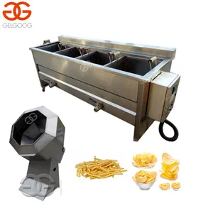 Línea de producción de patatas fritas crujientes, máquina automática para hacer patatas fritas a la venta, gran oferta