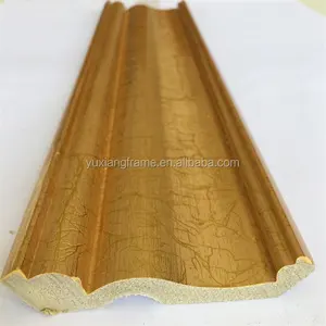 Cổ Điển Đồng Bằng Vàng Molding Đối Với Trang Trí Nội Thất Nhà PS Vương Miện Khuôn