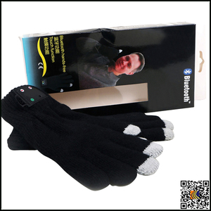 Moda My llamada pantalla táctil de teléfono inteligente tejió guantes negros, de punto guantes de bluetooth - Product Image 6