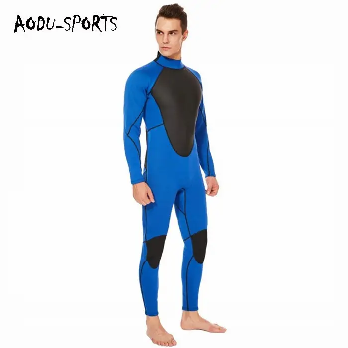 Wetsuit Surfing Men 2MM Thickness Neoprene Fabric Surfing Wetsuits 1 Piece Swimming Wet Suit