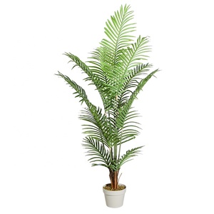145cm Decoración de interiores Planta verde Bonsai Palmera artificial Árbol de goma - Product Image 5