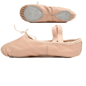 7000039 Hersteller Großhandel Tanz schuhe Leder Split Sole Balletts chuhe - Product Image 2