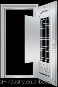 Trung quốc thép không gỉ phía trước cửa sắt rèn với cửa sổ - Product Image 3