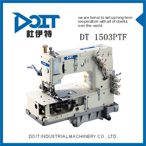 DT 1503PTF 3-needle plat-lit double point de chaînette machine pour <span class=keywords><strong>les</strong></span> genoux couture machine à coudre industrielle - Product Image 1