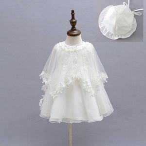 Bébé Fille Sans Manches En Tricot Dentelle Baptême Baptême <span class=keywords><strong>Tutu</strong></span> <span class=keywords><strong>Robe</strong></span> En Maille - Product Image 1