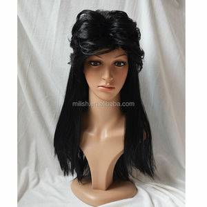 <span class=keywords><strong>Perruque</strong></span> longue pour homme MPW-038, <span class=keywords><strong>pas</strong></span> chère, pour fête, <span class=keywords><strong>carnaval</strong></span>, festival, style hippie - Product Image 4