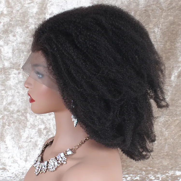 बाल Wigs फीता मोर्चा Wigs ब्राजील के बालों स्विस फीता रेमी बाल एफ्रो घुंघराले 100% कच्चे भारतीय प्राकृतिक रेशमी सीधे लंबी सभी रंग