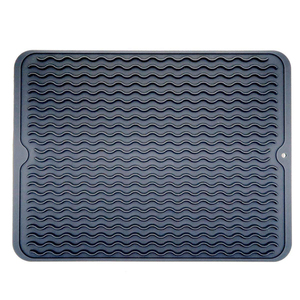 <span class=keywords><strong>Tapis</strong></span> de séchage en Silicone noir de haute qualité, grand <span class=keywords><strong>tapis</strong></span> de vidange pour évier et comptoir de cuisine - Product Image 5