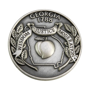 OEM ODM Antike Silber-Freimaurermünze Kundenspezifische Werbe-Souvenir UV-Druck Traditioneller Stil Metallguss-Technik Feiertagsgeschenk - Product Image 2