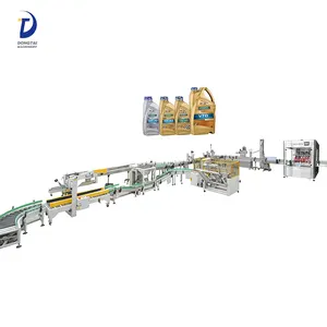 Automatic car / lubricant / brake / motor / engine oil filling capping machine production line price