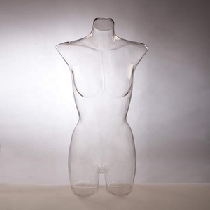 Plastik Pc ekran sutyen iç çamaşırı iç çamaşırı kukla şeffaf kadın üst vücut büstü manken <span class=keywords><strong>Torso</strong></span> - Product Image 2