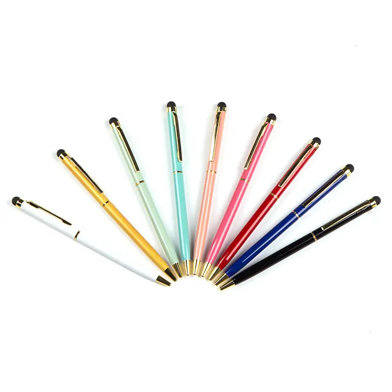 حار بيع الكرة من ركلة جزاء منتجات شخصية ملونة الأعمال قلم معدني بسن مستدير