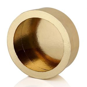 Quà Tặng Hoa Bao Bì Hộp Các Tông Tròn Với Nắp Đậy Kích Thước Lớn Màu Vàng Đồng Bằng Hat Kraft Giấy Bao Bì Ống Quà Tặng Hoa Bao Bì - Product Image 3