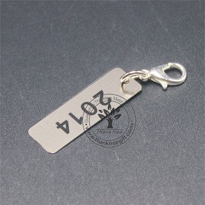 Lettera personalizzata parola frase ottone fotoinciso tag per l'accessorio borsa - Product Image 5