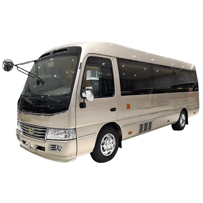 Japon LHD yüksek çatı Coaster yolcu otobüsü 6 silindirli 1HZ dizel motor okul otobüsü için
