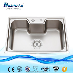 2017 Nuevo CE aprobado prensa de acero inoxidable 304 grandes único tazón fregadero de la cocina de tamaño 750x450mm - Product Image 2