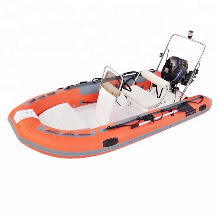 CE Günstiger Preis FRP Rib 390 3.9m Boote Fiberglas Schlauchboot zum Verkauf