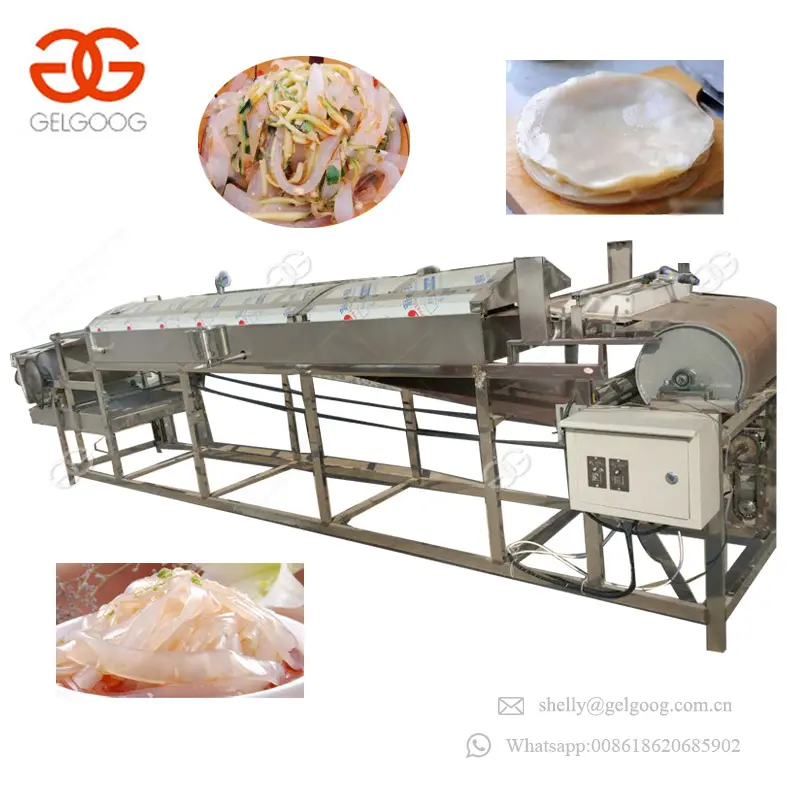 Industriële Pasta Zoete Aardappelzetmeel Vel Liangpi Jelly Bean Maker Stoomboot Ronde Koude Noodle Machine Maken
