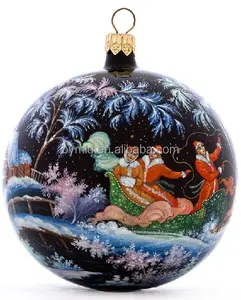 나무 매달려 oem 유리 공을 위한 맞춤형 데칼 맞춤형 크리스마스 장식