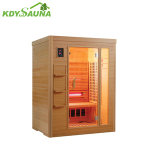 Baru 3 orang sauna inframerah-6 pemanas-terapi warna edisi