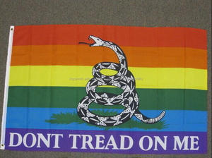 Barato 100% poliéster 3x5ft <span class=keywords><strong>Bandera</strong></span> Del Arco Iris del orgullo Gay, no pise en Mí - Product Image 1