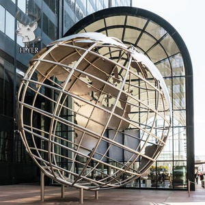 Scultura Moderna <span class=keywords><strong>da</strong></span> <span class=keywords><strong>Giardino</strong></span> in Acciaio Inossidabile, Scultura di Mela per Esterni - Product Image 3