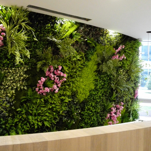 Plastic panel ficus treeartificial boom voor indoor & outdoor plastic gras hadge kunstmatige verticale tuin muur verticale groene - Product Image 2