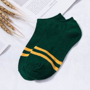 Vente en gros Respirant Femmes Dames <span class=keywords><strong>Pas</strong></span> <span class=keywords><strong>Cher</strong></span> En Gros Coloré D'été De <span class=keywords><strong>Haute</strong></span> Qualité À Rayures Personnalisées En Coton Chaussettes Courtes À La Cheville - Product Image 3