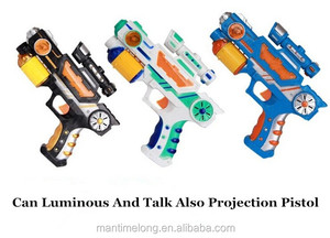 Nuove Pistole Giocattolo Luminose con Suoni, Otto Modelli di Rotazione e Proiezione, Design Accattivante a Basso Prezzo all'Ingrosso - Product Image 4